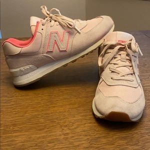 New Balance X J. Crew 574 Sneakers in pink